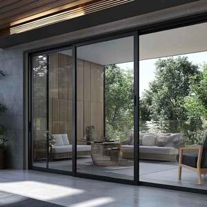 ระบบประตูบานเลื่อนกระจกอลูมิเนียมพร้อมฉนวนกันเสียงเป็นตัวเลือกที่ต้องการสำหรับอพาร์ทเมนต์และที่อยู่อาศัย - Product Image 1
