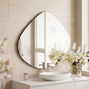 Espejo Decorativo Asimétrico de Vidrio Flotado con Retroiluminación LED Inteligente, Estilo Art Deco, Tamaño Personalizado, Fabricado en Shandong, <span class=keywords><strong>ECOLIVING</strong></span> - Product Image 5