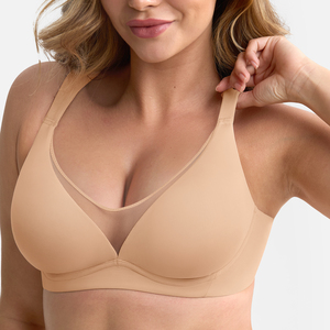 <span class=keywords><strong>Reggiseno</strong></span> Seamless Plus Size con <span class=keywords><strong>Ferretto</strong></span> Waistdear, <span class=keywords><strong>Reggiseno</strong></span> Sexy a Coppa Piena in Rete 81.4% Nylon, <span class=keywords><strong>Minimizer</strong></span> Non Imbottito per Donna - Product Image 6