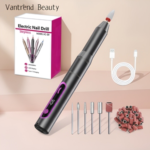 Machine à ongles <span class=keywords><strong>électrique</strong></span> professionnelle haute vitesse 30000 tr/min sans fil, <span class=keywords><strong>kit</strong></span> de <span class=keywords><strong>pédicure</strong></span> et de <span class=keywords><strong>manucure</strong></span> avec lime à ongles et ponceuse à ongles - Product Image 1