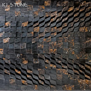 Fondo de decoración de pared en relieve 3D, patrón de Arte Moderno de mármol Natural, textura, tablero de pared cincelado - Product Image 1