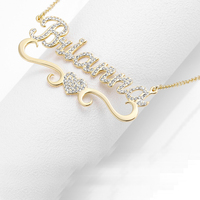 Collar con colgante de nombre angelical para niños, joyería personalizada, regalo