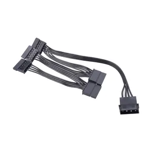 SCONDAR cavo di alimentazione da 4pin a Sata di grandi dimensioni in metallo Sata Power 15P