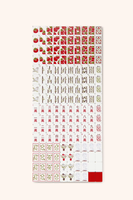 Rotes 4-Schichtiges Acryl Amerikanisches Mahjong-Set, Premium Gravierte Spielsteine, Luxuriöses Feiertagsgeschenk für Frauen