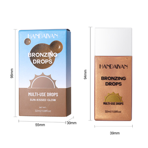 HANDAIYAN Body Shimmer Aceite de bronceado Bronceado Gotas multiusos Resaltador de brillo bañado por el sol con guante - Product Image 6