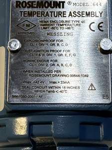 Nouveau transmetteur de température Rosemounts 644, jauge d'origine 4-20 mA, acier inoxydable, intelligent, haute qualité, multifonction - Product Image 5