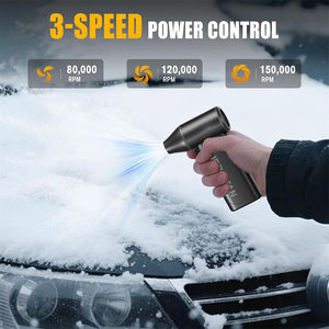 Ventilateur turbo soufflé violent Mini ventilateur à jet portable à 3 vitesses Ventilateur turbo sans fil sans balais pour voiture - Product Image 6