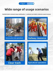 Vendita calda bastone rastrello 9 erba fattoria erba giardino rastrello rotativo rastrello - Product Image 6