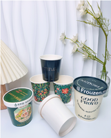 Gobelets à crème glacée en papier, boîtes en papier kraft jetables personnalisées, petits contenants alimentaires en papier kraft, boîtes rectangulaires en papier kraft, saladier