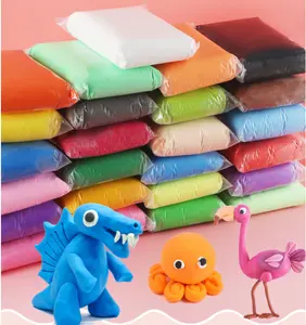 Plastilina de colores para niños, arcilla polimérica educativa de textura suave y secado al aire para modelar, juguete de aprendizaje creativo, disponible en 12/24/36 colores, 100g/1000g, venta al por mayor