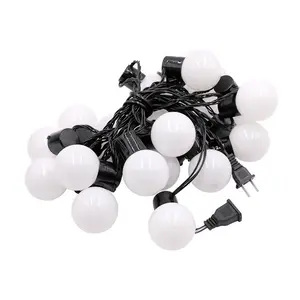 5M 20LEDwhite G50 Big Ball Light LED Festoon Patio Garland String For Camping RV Globe Bulb Warm White Home Decor Lighting