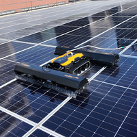 Robot de nettoyage de panneaux solaires LEOPARDDUST LD X6 PRO avec technologie intelligente de franchissement de pentes et de nettoyage efficace par brosse