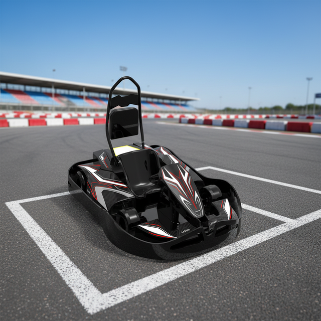 High Quality Outdoor Electric Chain Drive Battery Powered Motor Go-Kart Double One Seat Amusement Park Use