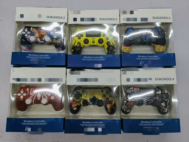 PS-4 Controller Wireless Joystick Full Function Light Bar Dual Motor Vibration Gyroscope Slim PS4 for PC Mobile Gaming With Logo