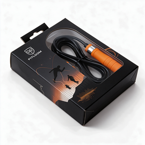 Wholesale Custom Printed Paper <b>Boxes</b> With Clear PVC <b>Display</b> Window For Rope Skipping Jump Rope Packaging - Product Image 5