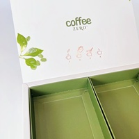 Caja de Cartón Biodegradable Personalizada para Té y Café, Embalaje Plegable de Grado Alimenticio, Impresión Dorada, Hermética y Resistente a la Humedad