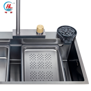<strong>Stepped</strong> <strong>Kitchen</strong> Sink Multi-function Large Single Bowl <strong>Kitchen</strong> Sink With Cup Washer - Product Image 5