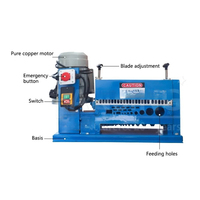 Machine électrique automatique de coupe et de dénudage de fils de 38 mm, modèle JB-M-4, 66x30x41CM, 45kg, pour le recyclage du cuivre de rebut