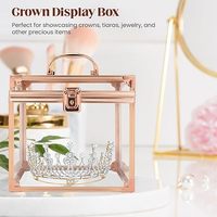 Étui portable pour couronnes de concours de beauté, étui de transport pour couronnes, étuis de rangement pour concours de beauté et bijoux