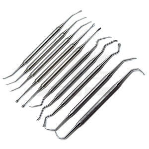 Wholesale Stainless Steel Dental Tartar Scraper Remover Scalers Set 9 Pcs Inspection Mirror 2026 - Product Image 3