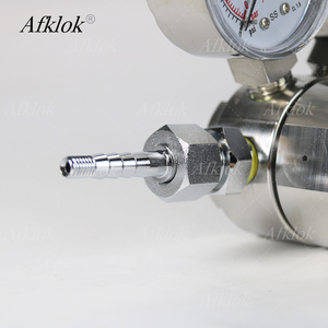 Regulador de alta y baja presión para cilindros de laboratorio de gas CO2, hidrógeno, nitrógeno y argón de alta pureza SS316L de alta calidad - Product Image 4