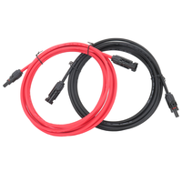 Câble d'extension solaire 30A MC4 vers MC4, fil PV avec isolation XLPE étanche, connecteurs mâle-femelle pour usage industriel