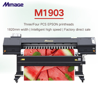 Impresora solvente de inyección de tinta de gran formato, Mimage, 3 unidades, EPS, 1,8 m, 6 pies, eco