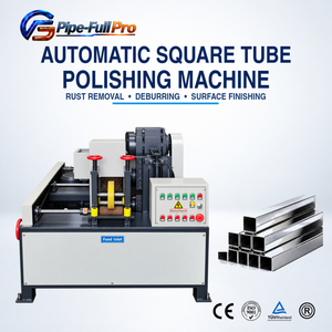 Machine de polissage de tubes carrés à poste unique pour fabricants sur mesure, pour le meulage de cadres soudés et de tubes décoratifs - Product Image 1