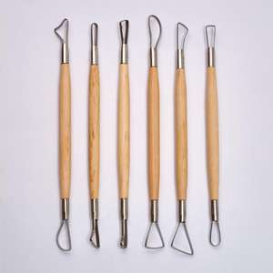 Cuchillos de alambre plano, herramientas de cerámica de arcilla, <span class=keywords><strong>8</strong></span> pulgadas, 6 unidades - Product Image 6