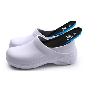<span class=keywords><strong>Scarpe</strong></span> infermieristiche bianche a taglio basso in microfibra per uomo, <span class=keywords><strong>comode</strong></span>, antiscivolo e resistenti, con suola in EVA, tipo zoccoli di sicurezza. - Product Image 3