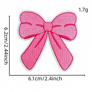 Patch brodé à pois avec nœud pour <span class=keywords><strong>réparation</strong></span> de trous dans les vêtements, décoratif - Product Image 3