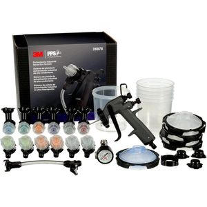 3M Performance Industrial Spray Gun System 26878 Gravity Feed With Nozzle <b>Set</b> For <b>Paint</b> Application - Product Image 1