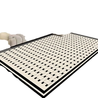 Tapis tressés en polyester de haute qualité fabriqués à la main dans le Guangdong, tapis de luxe de style persan pour salon, pour la maison et la voiture