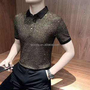 <span class=keywords><strong>POLO</strong></span> t-shirt a maniche corte da <span class=keywords><strong>uomo</strong></span> nuova 2026 estiva in cotone a mezza manica alta moda colletto <span class=keywords><strong>di</strong></span> marca t-shirt - Product Image 1