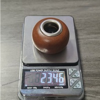 Bouchon diffuseur rond en bois de frêne massif pour flacons de parfum en verre 28-400 avec anneau intérieur en métal