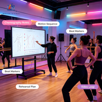 Tableau blanc interactif multi-touch 4K UHD de 98 pouces, 20 points de contact, système double, OEM ODM, taille personnalisée intelligente pour l'éducation