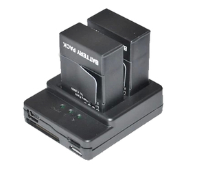 <span class=keywords><strong>Chargeur</strong></span> rapide à <span class=keywords><strong>double</strong></span> charge de batterie de caméra d'action portative de prix usine pour <span class=keywords><strong>Gopro</strong></span> Hero3 +/3 - Product Image 6