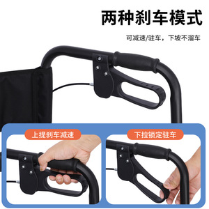Andador con freno y plegado con un solo botón para apoyo a la movilidad de personas mayores - Product Image 5