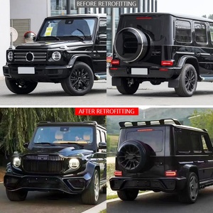 Kit carrosserie Maybach G900 en fibre de carbone pour Mercedes Benz Classe G W464, modification et mise à niveau de la voiture 2019-2024, pare-chocs avant et arrière - Product Image 2
