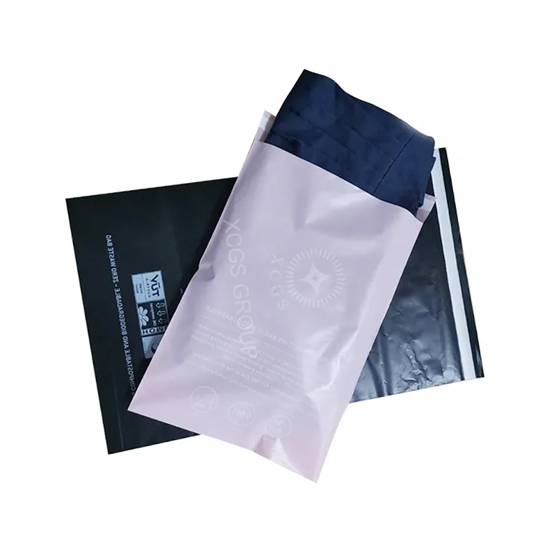 Paquete de paquete de compras en línea, paquete de poliéster Biodegradable con logotipo personalizado colorido, bolsas de franqueo de polietileno baratas al por mayor