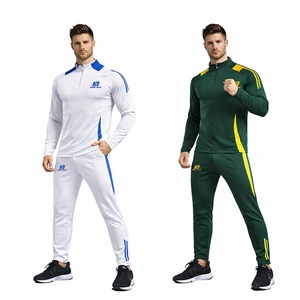 Aibort pour un tissu respirant à fort flux d'air, évacuation de la transpiration, extensible, maintien de la forme assuré, confort stable, ensembles de survêtements de football personnalisés - Product Image 1