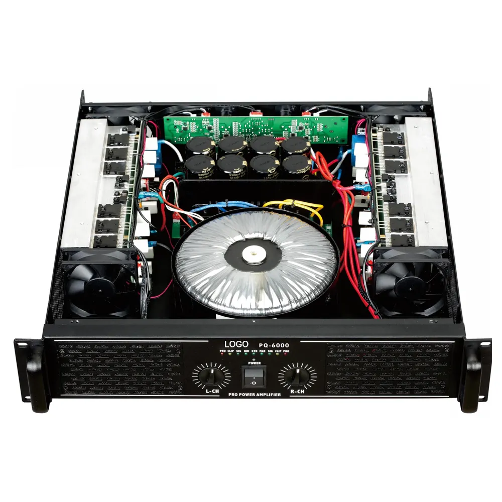 Benutzer definierte 100-1200W 2 Kanal Pro Stereo Studio Schaltung Musik Leistungs verstärker DJ Sound Preis des Verstärkers