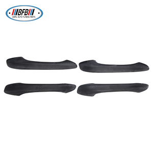 Cubierta de manija de puerta lateral de fibra de carbono seca real 2018 accesorio Porsche Macan mejora los kits de carrocería de coche - Product Image 6