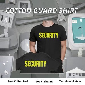 Camiseta de Trabajo de Manga Corta Cotton Guard, Impresión de Logotipo Personalizada con Serigrafía, Uniforme Táctico de Seguridad, Camisa para Hombre para Todas las Temporadas - Product Image 2
