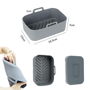 <span class=keywords><strong>2</strong></span> Packs de doublures en silicone pour friteuse <span class=keywords><strong>Ninja</strong></span> antiadhésives réutilisables Accessoires pour micro-ondes Plats de cuisson Paniers pour friteuse à <span class=keywords><strong>air</strong></span> comprimé - Product Image 3