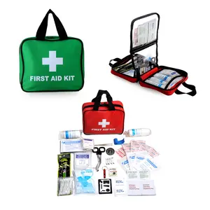 100 Stück Mine Rot und Grün Montage tragbare 1. wasserdichte Medizin Erste-Hilfe-Kits für Home Health Kit School Outdoor