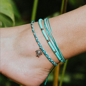 Tobilleras bohemias multicapa con forma de estrella de mar y Tortuga, sandalias de ganchillo descalzas, brazaletes en el tobillo, joyería de playa con cuerda de cera para <span class=keywords><strong>pie</strong></span> - Product Image 2
