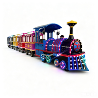 Train de divertissement électrique sans rails, transport touristique multi-scènes pour zoos et centres commerciaux