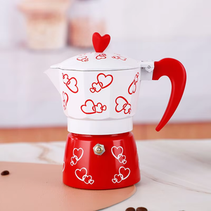 Juego de 1, 2, 3, 6, 9, 12 tazas, <span class=keywords><strong>cafetera</strong></span> Espresso clásica <span class=keywords><strong>italiana</strong></span>, <span class=keywords><strong>cafetera</strong></span> Mocha portátil de negocios, olla Moka de aluminio, <span class=keywords><strong>Material</strong></span> metálico - Product Image 5