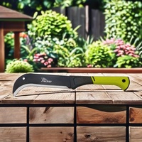 Outil de coupe de jardin extérieur Couteau de buisson à lame incurvée de 3mm avec pochette de transport